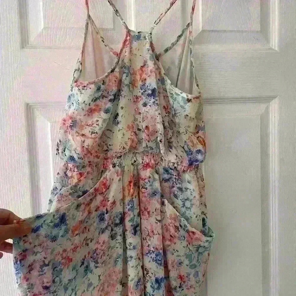 GUESS Multicolored Summer Dress With Inside Lining And Pockets- B14 - Picture 4 of 6